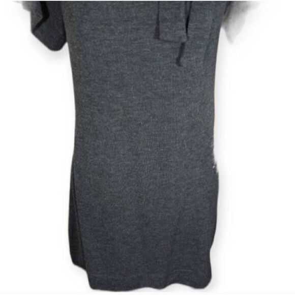 COLLECTIVE CLOTHING GRAY TIE NECK DRESS SZ.S EUC. - Picture 3 of 7